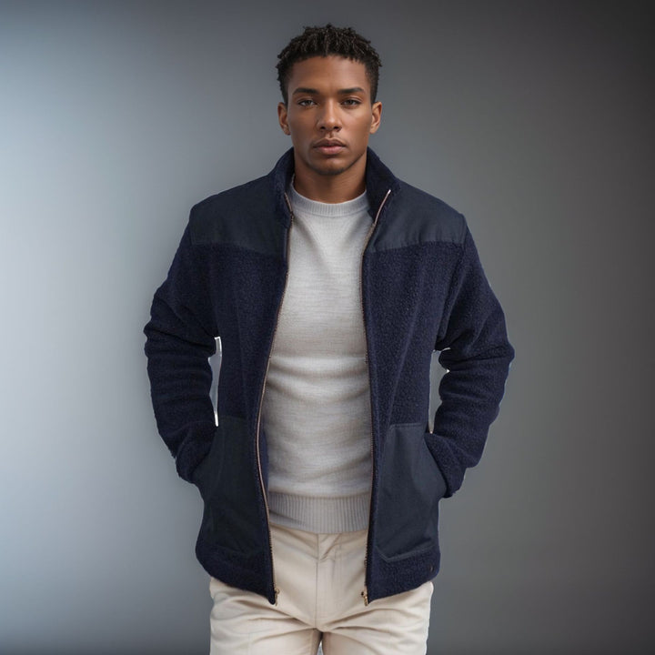 Herren flauschige Fleecejacke Echoarchiv
