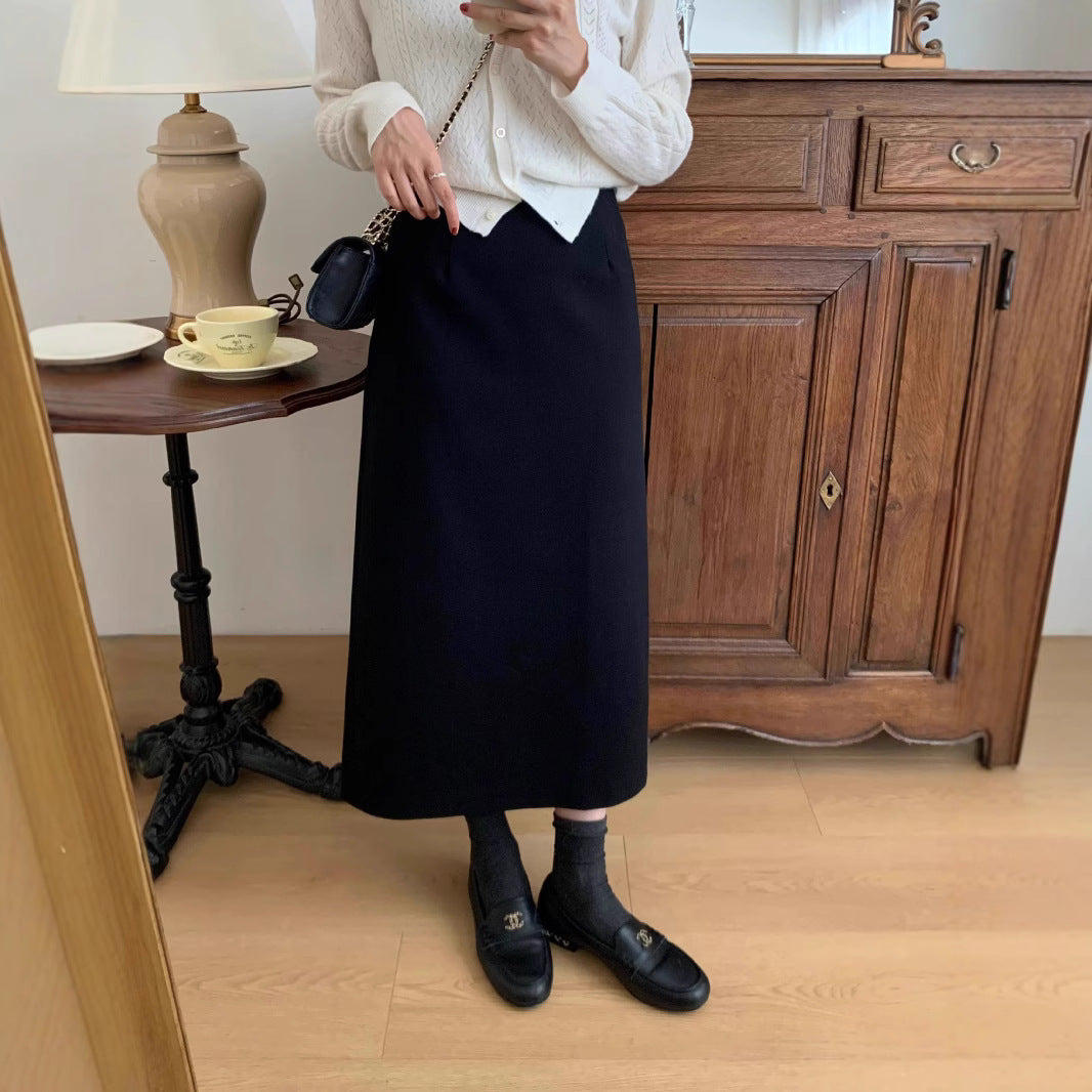 Damen Eleganter Maxi-Rock mit hohem Bund und zeitlosem Schnitt Echoarchiv