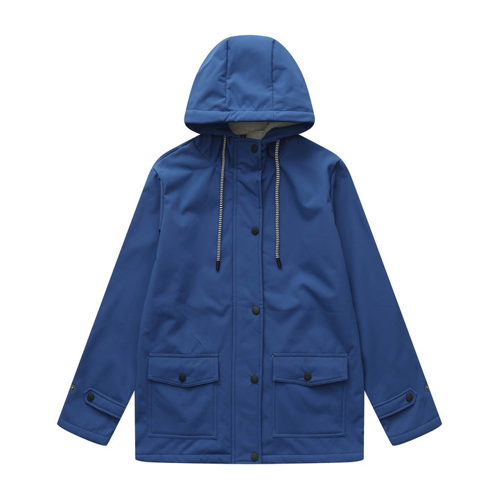 Damen nan wasserabweisender Parka mit Kapuze, fleecegefütterter Innenseite und großen Pattentaschen Echo Archiv