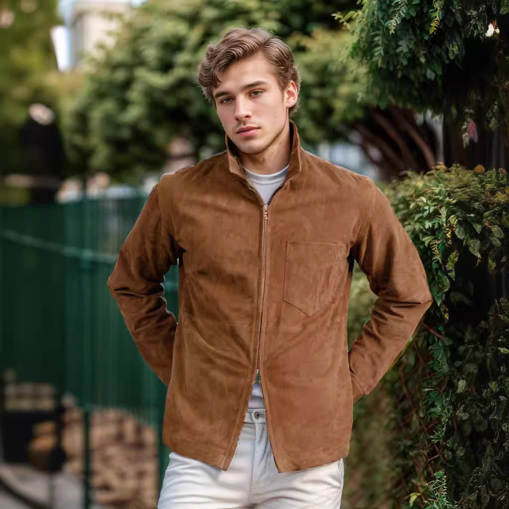Herren schicke Suede-Jacke Echoarchiv