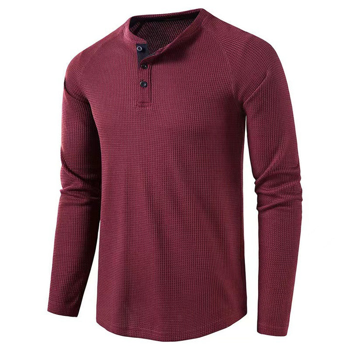 Herren elegantes Longsleeve mit Knopfleiste Echoarchiv