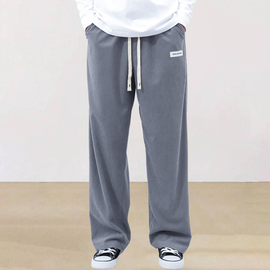 Herren Legere Lounge-Hose mit elastischem Bund und seitlichen Taschen Echoarchiv