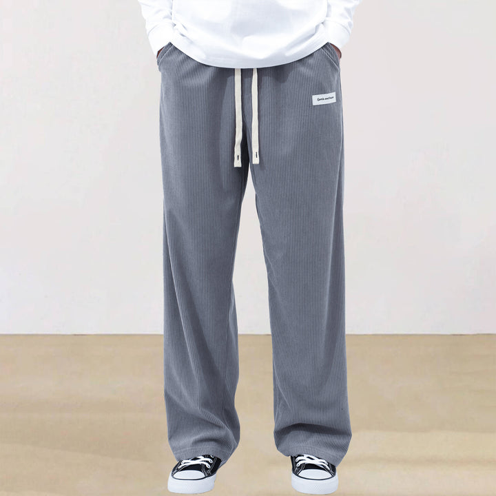 Herren Legere Lounge-Hose mit elastischem Bund und seitlichen Taschen Echoarchiv