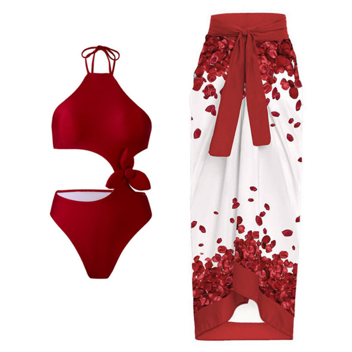 Damen Bikini-Set mit modischem Cut-Out-Design und eleganter Blumenstraße Echo Archiv