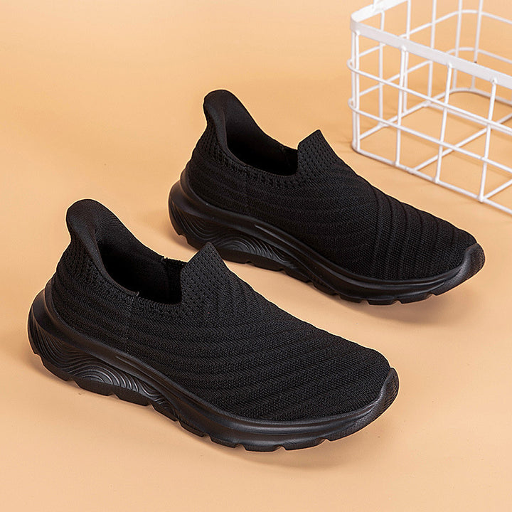Damen nan elastische Strick-Slipper mit dämpfender Laufsohle Echo Archiv