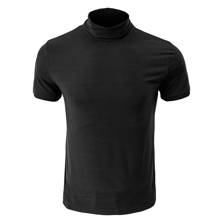 Herren Stehkragen T-Shirt Echoarchiv