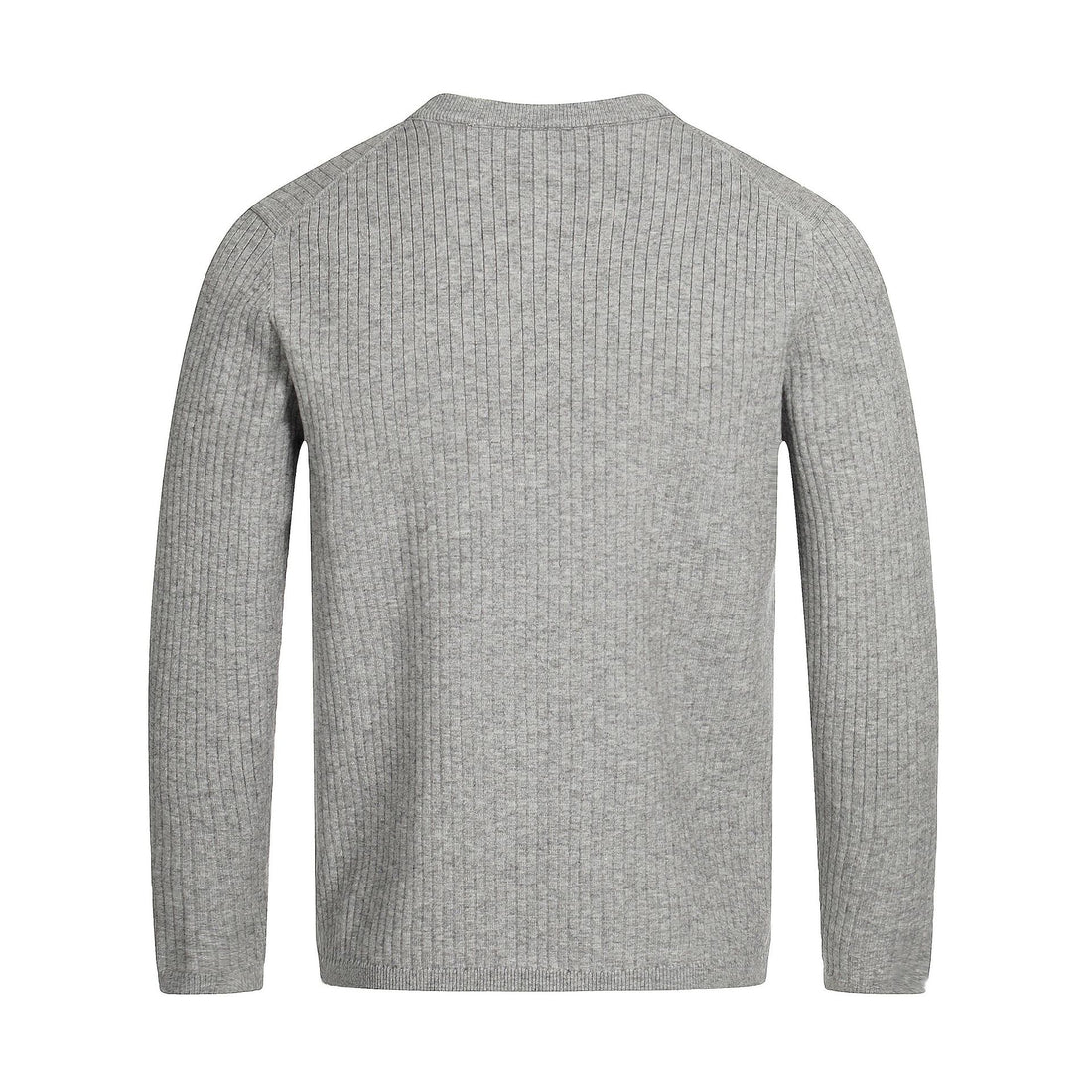 Unisex Rippstrick-Halbzip-Pullover mit schmaler Silhouette und Troyerkragen Echoarchiv