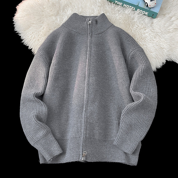Damen Modischer Strickpullover mit hohem Kragen Echo Archiv