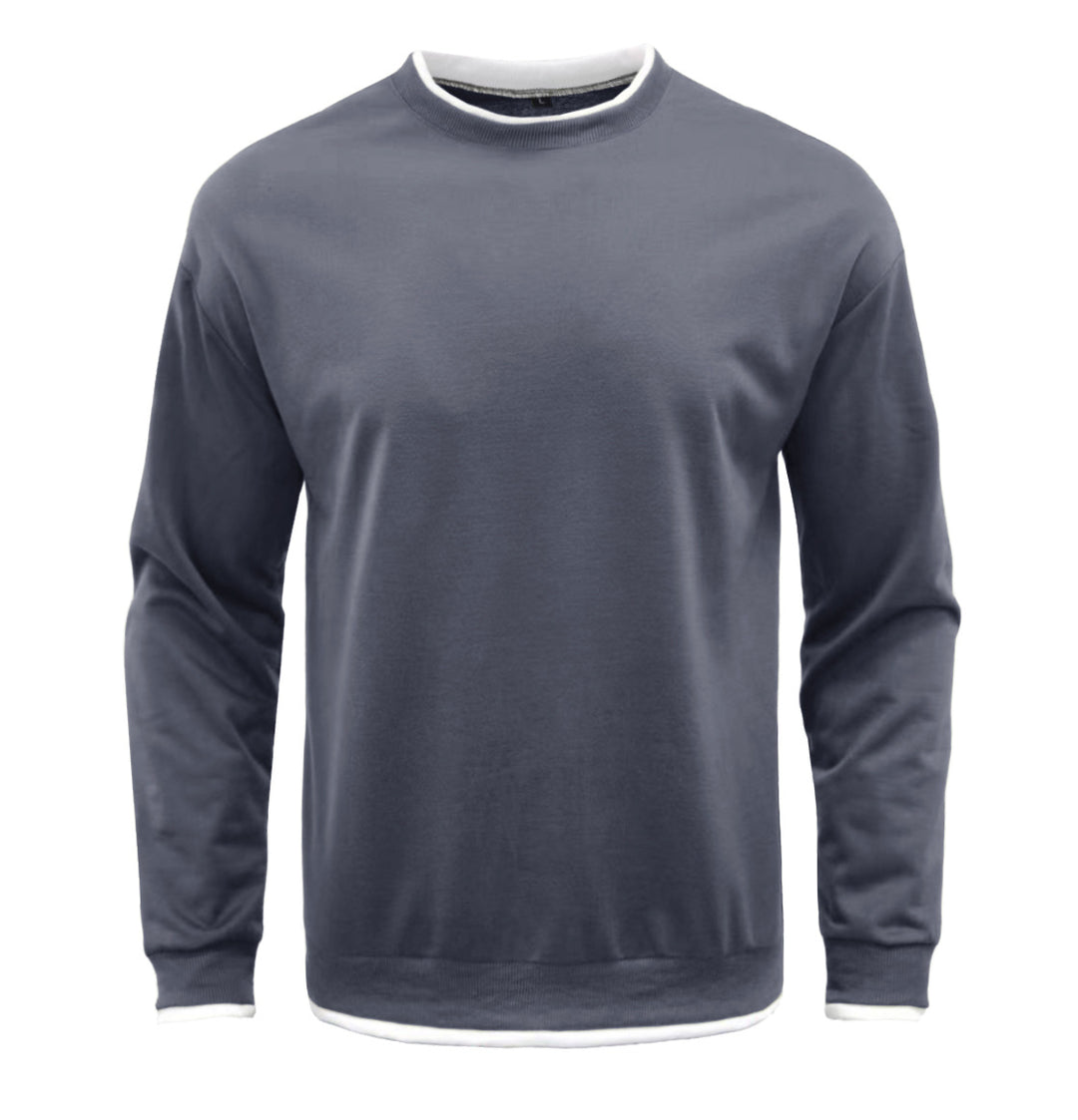 Herren Komfortabler Langarm-Sweater Echoarchiv
