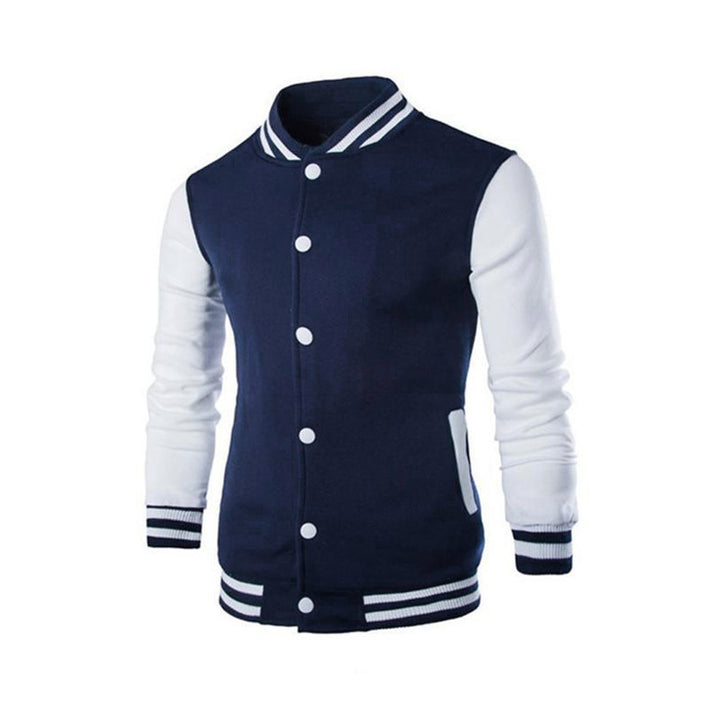 Herren Varsity-Jacke mit kontrastierenden Ärmeln und sportlichem Design Echoarchiv