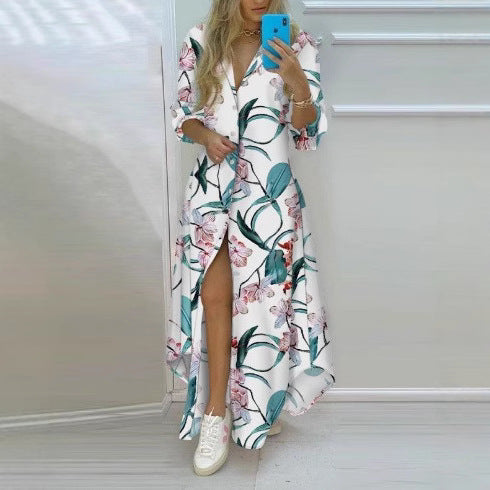 Damen Kimono-Robe mit Printdesign Echoarchiv