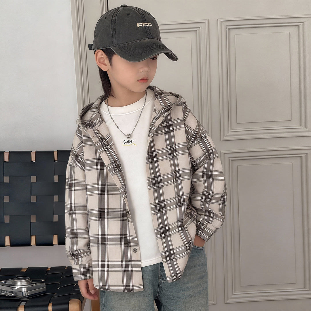Unisex lässige karierten Hemdjacke Echo Archiv