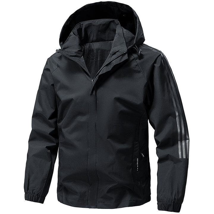 Herren Leichte Funktionsjacke mit verstellbarer Kapuze Echo Archiv