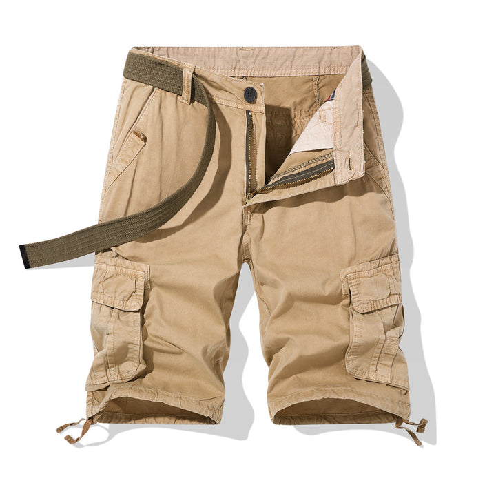 Herren vielseitige Cargo-Shorts mit praktischen Seitentaschen und verstellbarem Gürtel Echoarchiv