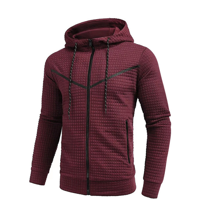 Herren stylische Jacke mit strukturiertem Design und praktischem Reißverschluss Echoarchiv