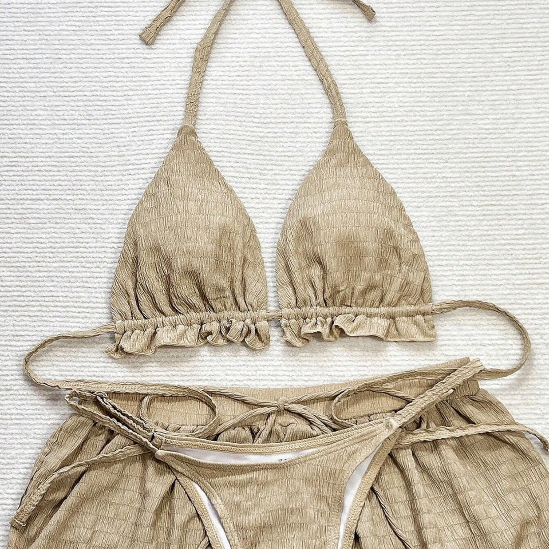 Damen Triangel-Bikini-Set mit lässigen Shorts Echo Archiv