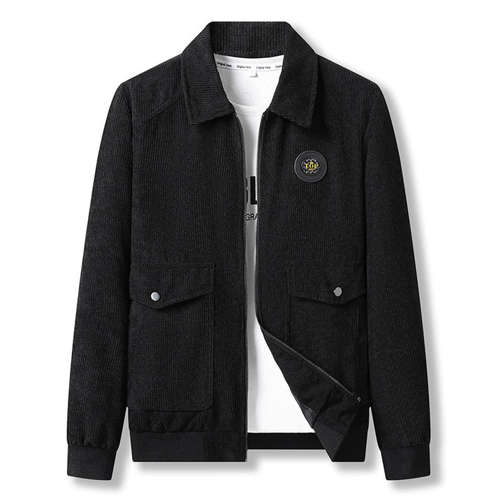 Herren modische Cordjacke mit praktischen Taschen Echo Archiv