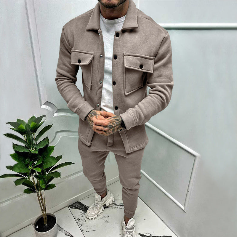 Herren lässige Freizeitjacke mit Taschen Echoarchiv