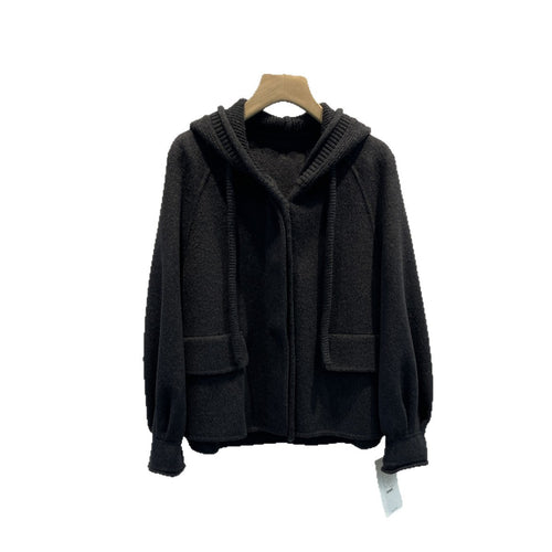 Damen Gemütliche Kapuzenfleecejacke Echoarchiv