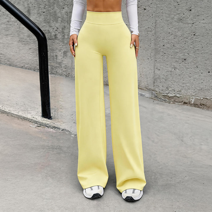 Damen nan hochgeschnittene formende Loungehose mit weitem Schlag und nahtlosem Komfortbund Echo Archiv
