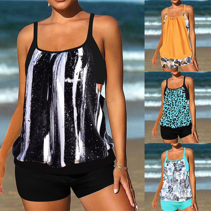 Damen Tankini mit modischem Leoparden-Print Echo Archiv
