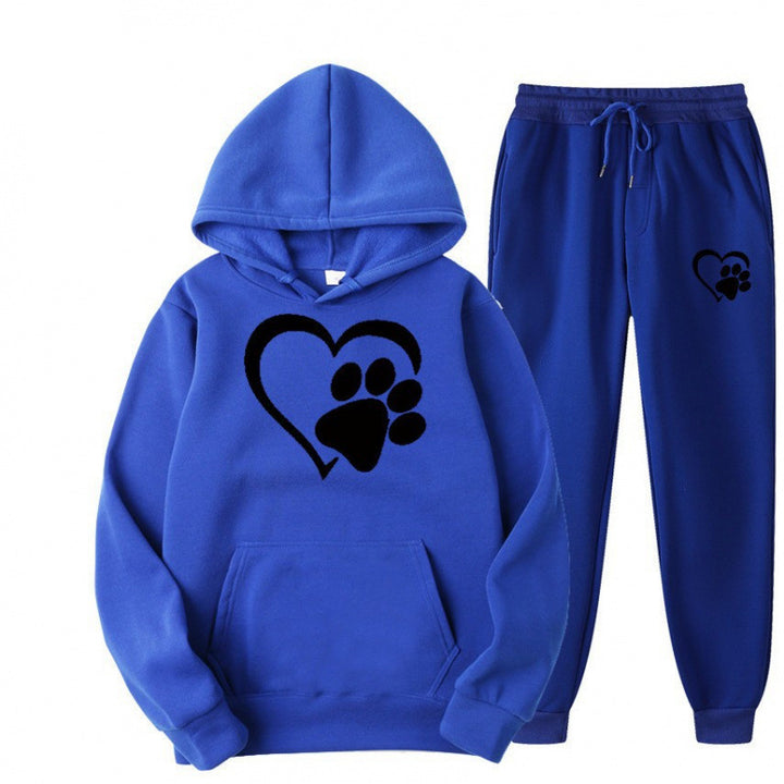 Damen Kuscheliger Hoodie und Jogginghose Set Echoarchiv