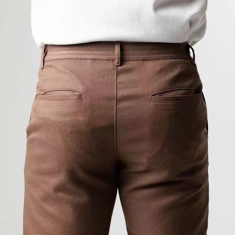 Herren Modische Chinohose mit elastischem Bund und praktischen Taschen Echoarchiv