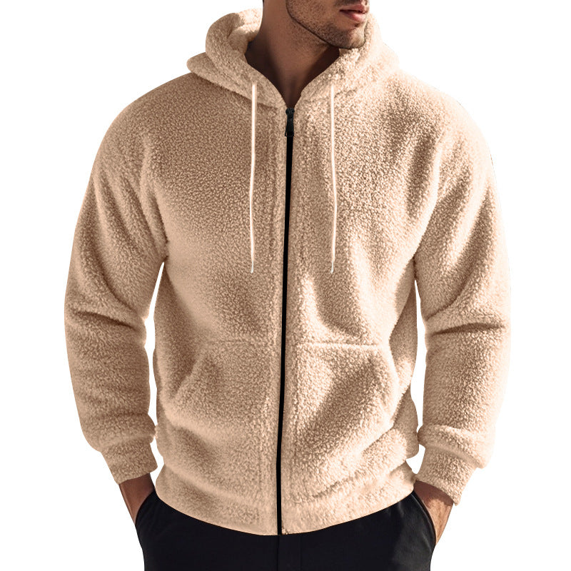 Herren weicher Fleece-Hoodie mit praktischen Taschen und Reißverschluss Echoarchiv