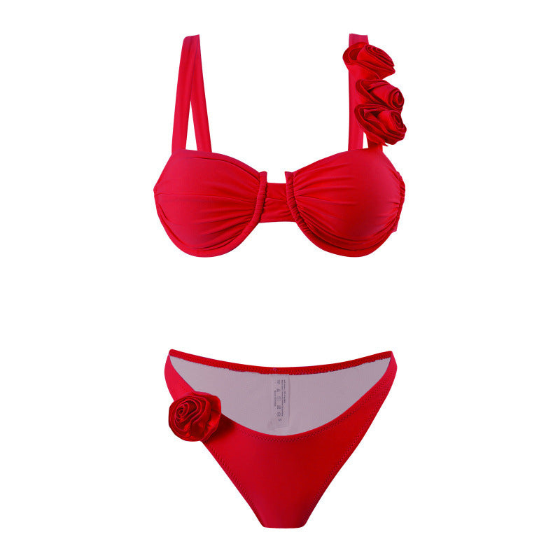 Damen Bikini-Set mit floralen Applikationen und elegantem Schnitt Echo Archiv