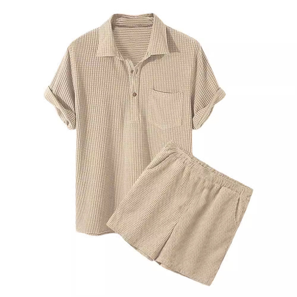 Damen Sonnen-Pyjama Set mit kurzem Shirt und Hose Echoarchiv