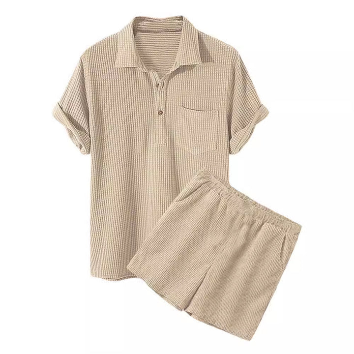 Damen Sonnen-Pyjama Set mit kurzem Shirt und Hose Echoarchiv