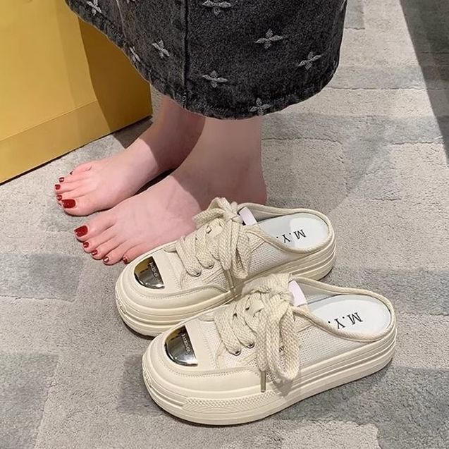 Damen modische Slip-On Sneakers mit dämpfender Sohle und luftiger Mesh-Oberfläche Echo Archiv