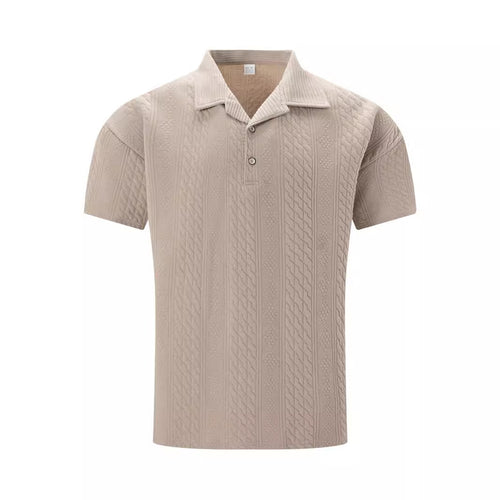 Herren Polohemd mit strukturiertem Design und modernem Kragen Echoarchiv