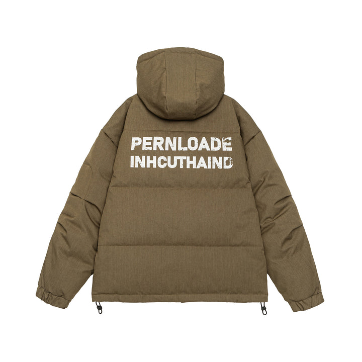 Herren Wattierte Winterparka mit Kapuze und Multitaschen Echoarchiv