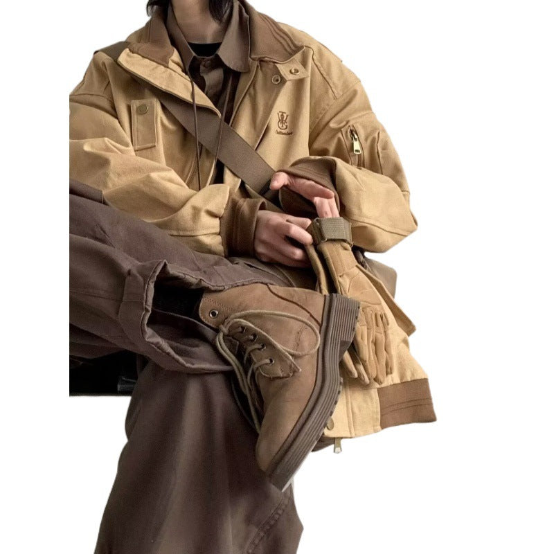 Unisex modische Utility-Jacke mit praktischen Taschen Echoarchiv