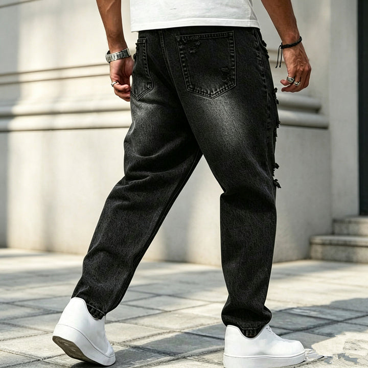 Herren Modische Destroyed Jeans Echoarchiv