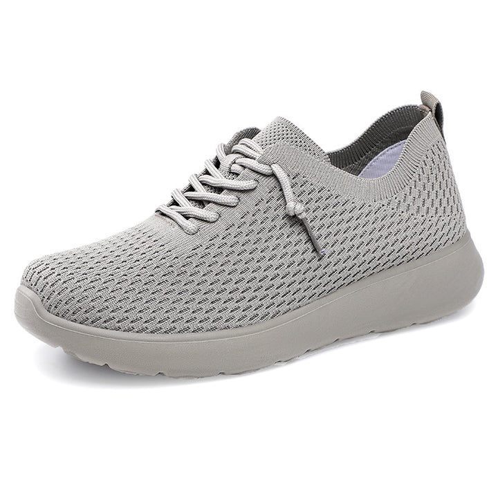 Damen nan gestrickter Slip-On Sneaker mit sockenähnlichem Schaft, elastischer Schnürung und gedämpfter EVA-Sohle Echo Archiv
