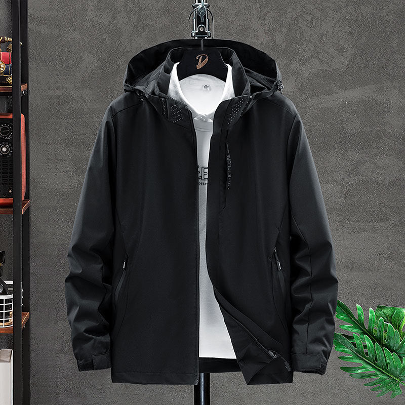 Herren Funktionsjacke mit verstellbarer Kapuze Echo Archiv