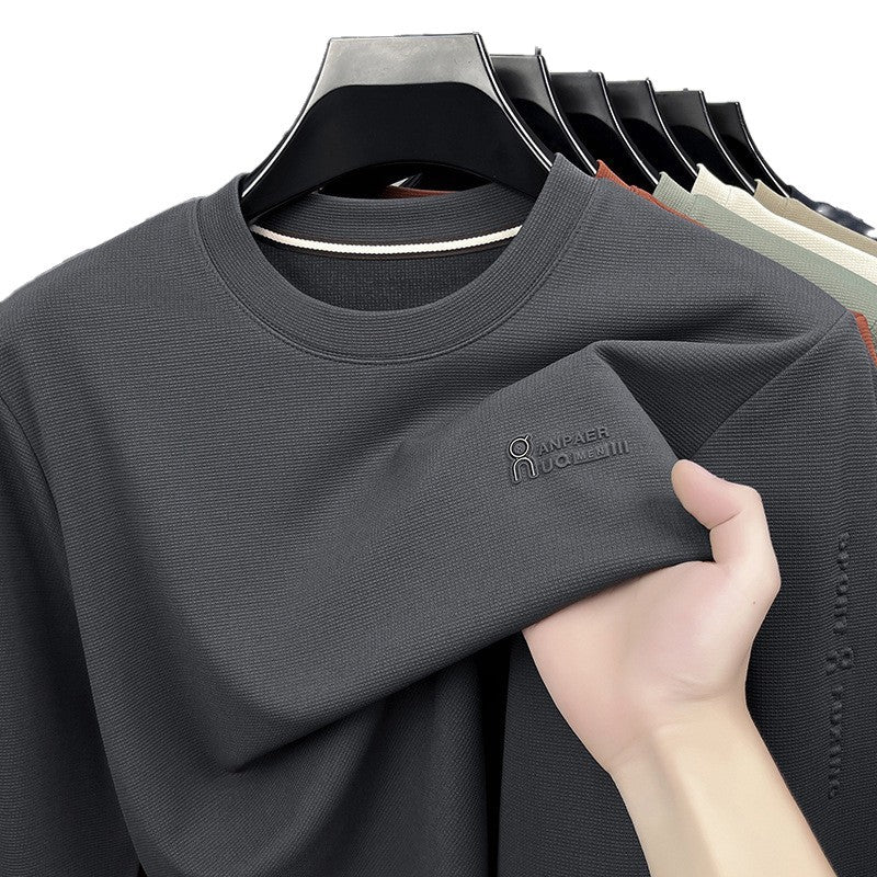 Herren Sport Sweatshirt mit strukturiertem Gewebe und modernem Rundhalsausschnitt Echoarchiv