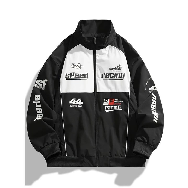 Herren Sportliche Racingjacke Echo Archiv