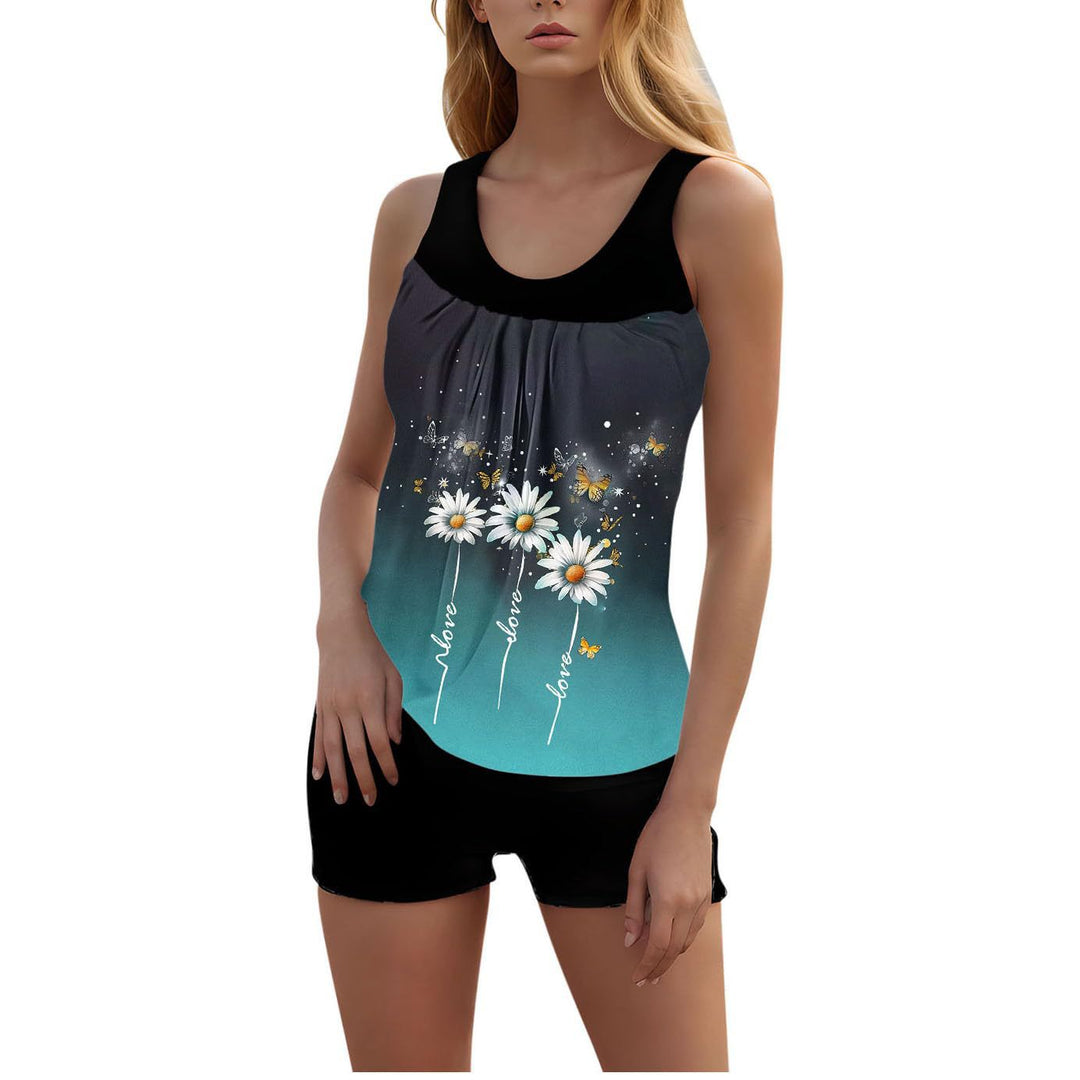 Damen Tankini mit floralen Akzenten Echo Archiv
