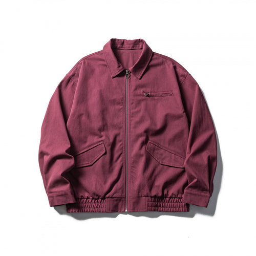 Herren Boxy-Workwear-Jacke mit durchgehendem Reißverschluss, aufgesetzten Pattentaschen und elastischem Bund Echo Archiv