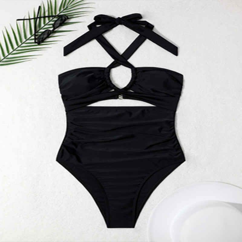 Damen Cut-Out Badeanzug mit verstellbaren Trägern Echo Archiv