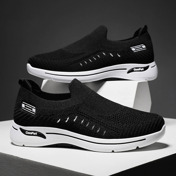 Damen nan ultraleichter gestrickter Slip-On Walking-Sneaker mit nahtlosem Sockenschaft und dämpfender EVA-Comfort-Zwischensohle Echo Archiv