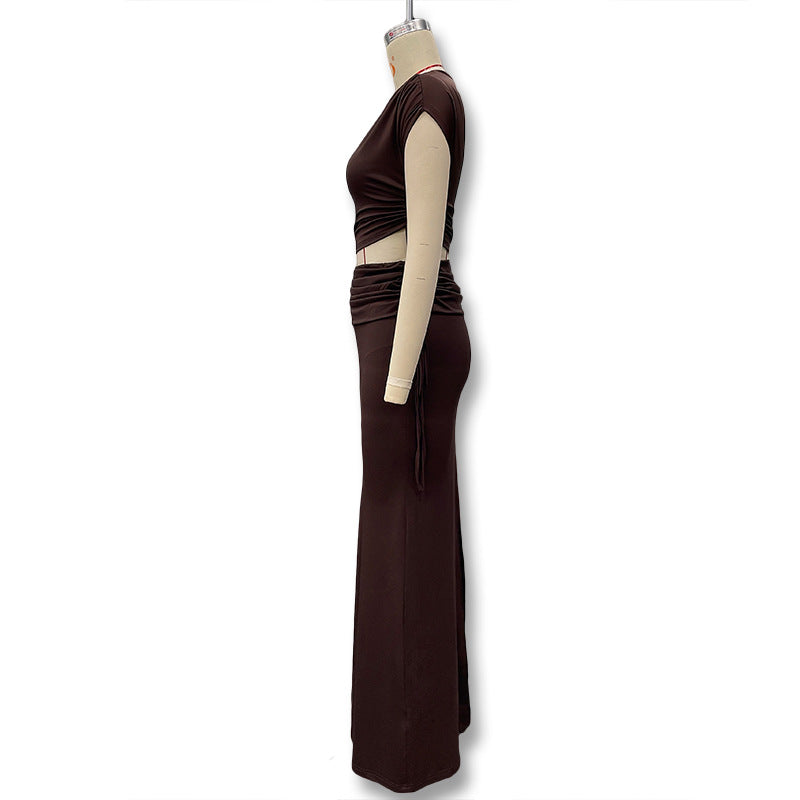 Damen Elegantes und figurbetontes Jumpsuit-Kleid mit asymmetrischem Design Echo Archiv