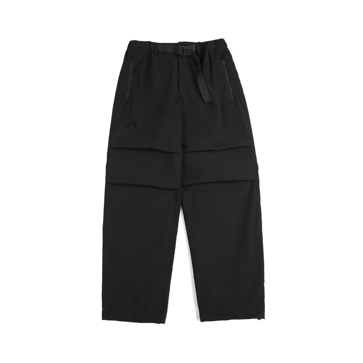 Unisex Technische Cargo-Caprihose mit elastischem Bund, integriertem Gurt und wasserdichten Reißverschlüssen Echoarchiv