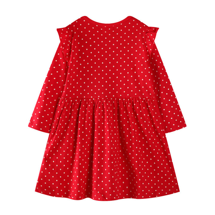 Mädchen Freizeitkleid mit festlichem Rentier-Design Echo Archiv