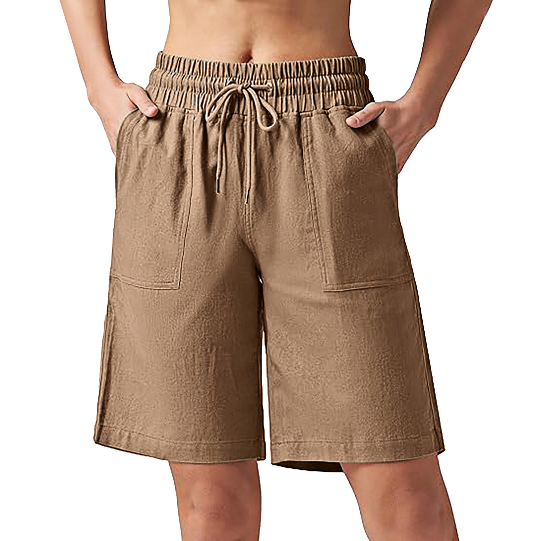 Damen lässige Freizeithose mit elastischem Bund und praktischen Taschen Echo Archiv