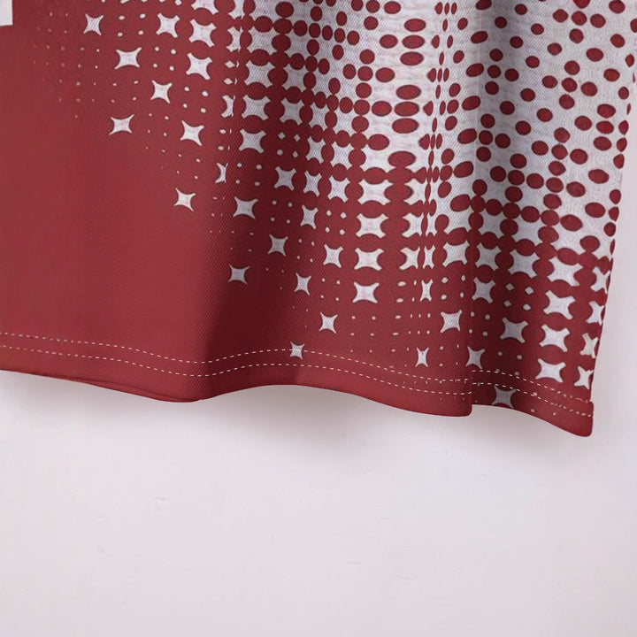Herren Kurzarm Poloshirt mit innovativem Grafikdesign Echoarchiv