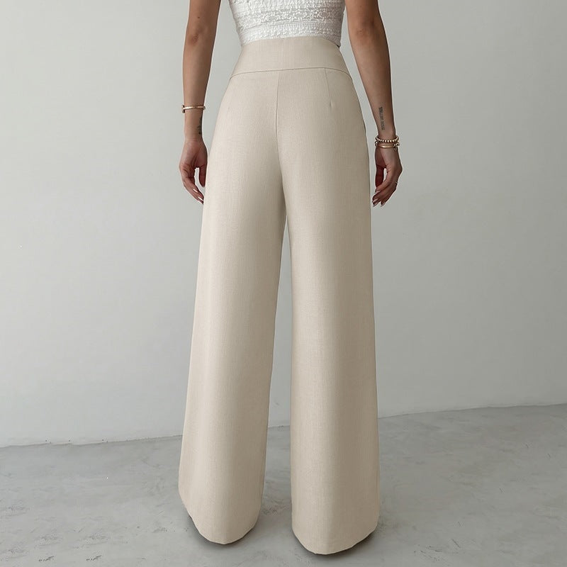 Damen Elegante High-Waist Palazzo-Hose Echo Archiv